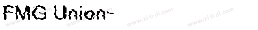 FMG Union字体转换